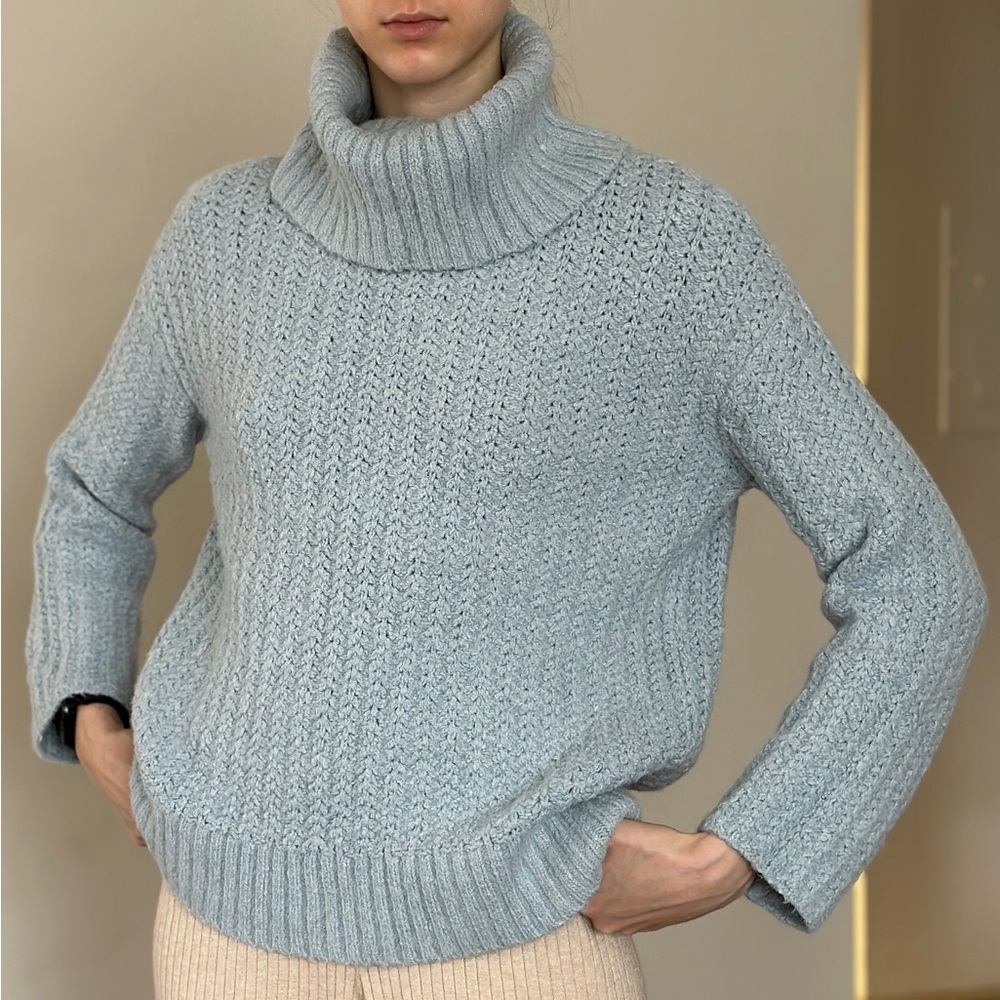Maeve by Anthropologie Women’s Knitted Light Blue Sweater